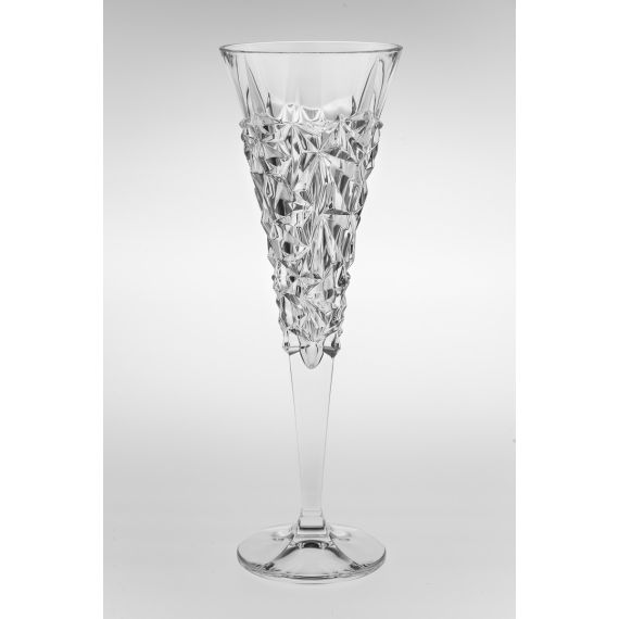 Набор из 6-ти бокалов для шампанского GLACIER, 200 мл; хрусталь, Bohemia JIHLAVA