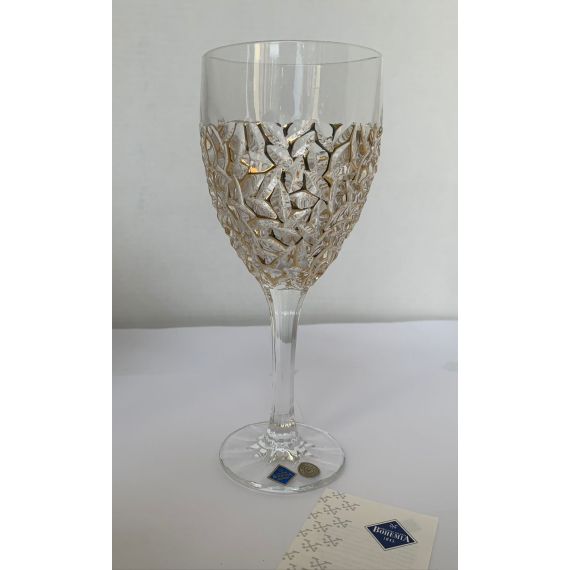 Ваза LISBOA, 31 см; декор Черные круги; хрусталь, Bohemia JIHLAVA