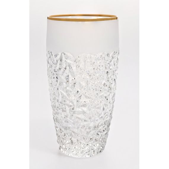 Набор из 6-ти стаканов для воды NICOLETTE, декор Матовое напыление, отводка золото; 430 мл; хрусталь, Bohemia JIHLAVA