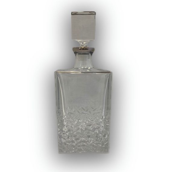 Штоф NICOLETTE , 1000 мл; декор Отводка платина; хрусталь, Bohemia JIHLAVA