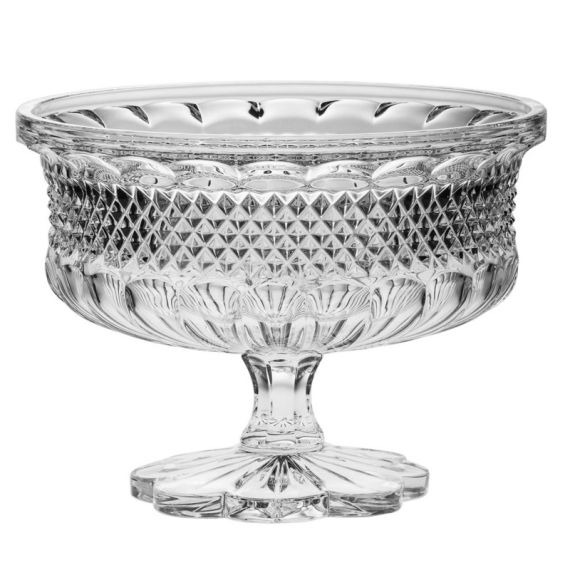 Салатник на ножке Alexandria, 25 см, Crystal Bohemia