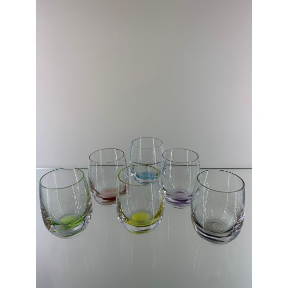 Набор из 6-ти стопок для ликера MERGUS, Color mix 6 цветов, 60 мл, Crystal Bohemia