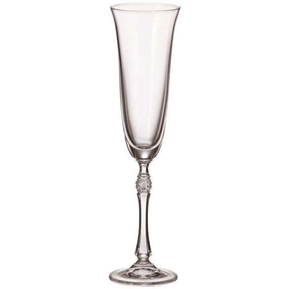 Набор из 6-ти бокалов для шампанского PARUS, 190 мл, Crystal Bohemia