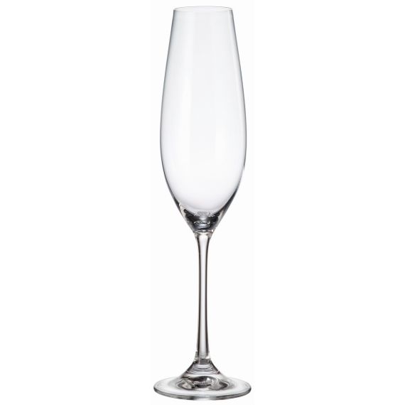 Набор из 6-ти бокалов для шампанского COLUMBA, 260 мл, Crystal Bohemia