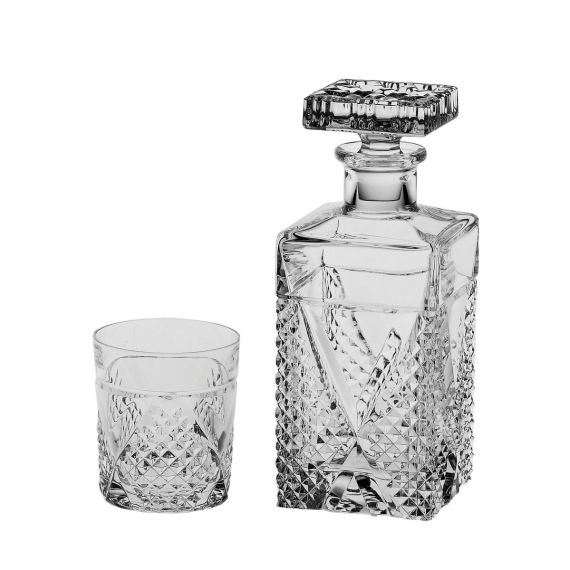 Набор для виски MEGAN: штоф 700 мли6 стаканов 320 мл, Crystal Bohemia