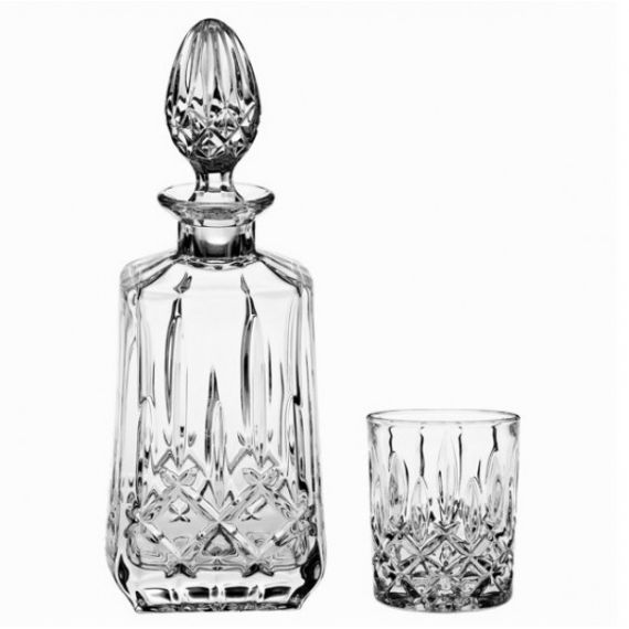 Набор для виски Sheffield, 1штоф 750 мл и 6 стаканов 270 мл, Crystal Bohemia