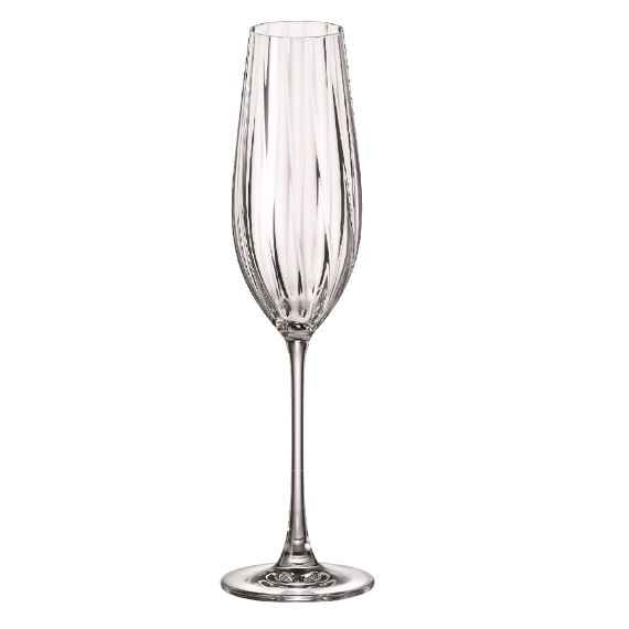 Набор из 6-ти бокалов для красного вина CORA OPTIC, 850 мл, Crystal Bohemia