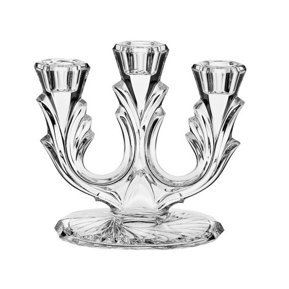 Подсвечник, 16,5 см, 3-х рожковый, Crystal Bohemia