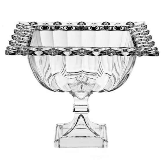 Салатник на ножке Pierced, 29,5 см, Crystal Bohemia