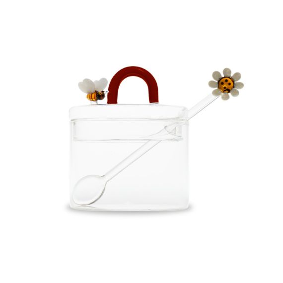 Сахарница с ложкой, 9 см, 300 мл, Пчелка и маргаритка, Monterey, WD Lifestyle