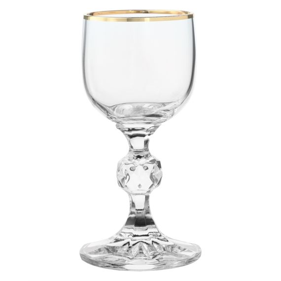 Набор из 6-ти рюмок для водки, ликера Sterna; декор отводка золото, 50 мл, Crystal Bohemia