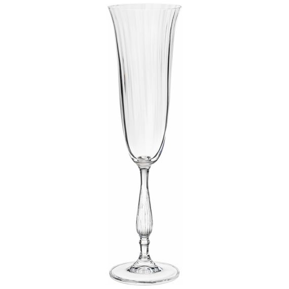 Набор из 6-ти бокалов для шампанского Fregata optic, 190 мл, Crystal Bohemia