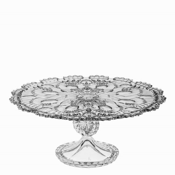 Тарелка для торта на ножке 32,5 см , Crystal Bohemia