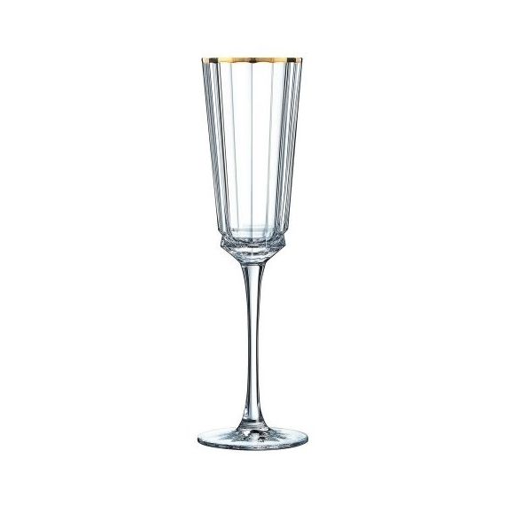 Набор из 2-х фужеров для шампанского 170 мл, коллекция MACASSAR GOLD, Cristal d’Arques Paris