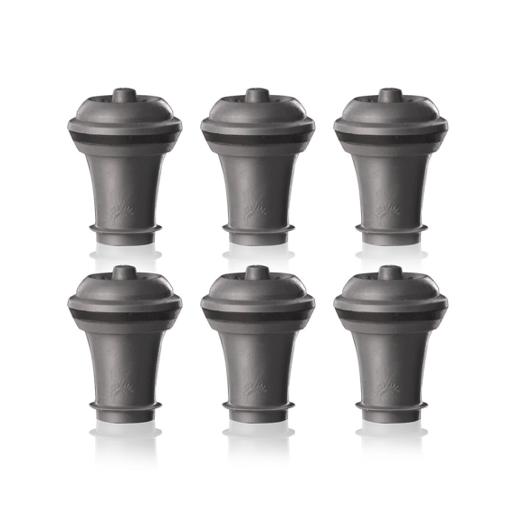 Пробки для вакуумного насоса серые  Grey, 6 шт, Vacu Vin