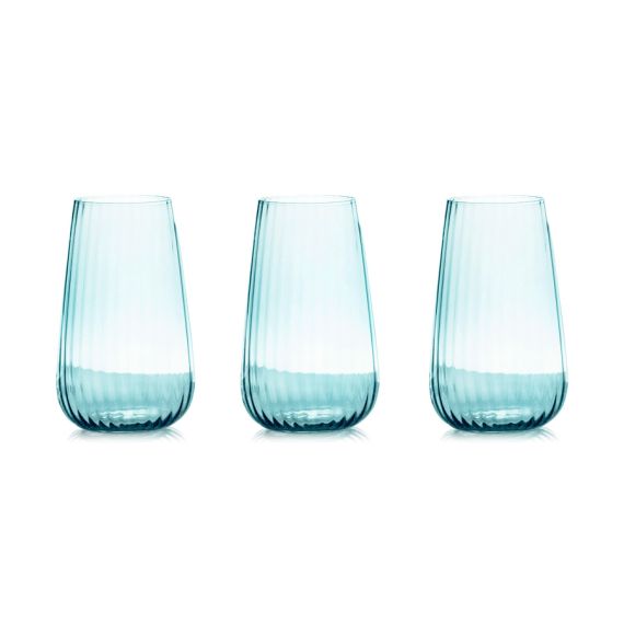 Набор из 6-ти стаканов, 14 см, 570 мл, цвет голубой, Opium, Le Stelle