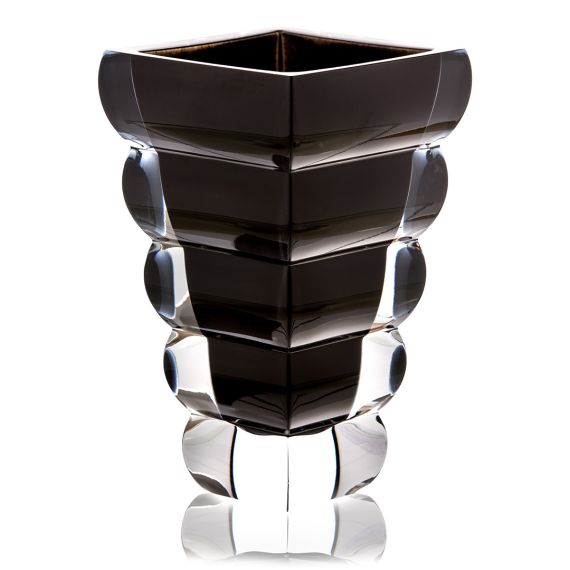 Ваза для цветов 25 см, серия Adria, цвет черный, Rogaska