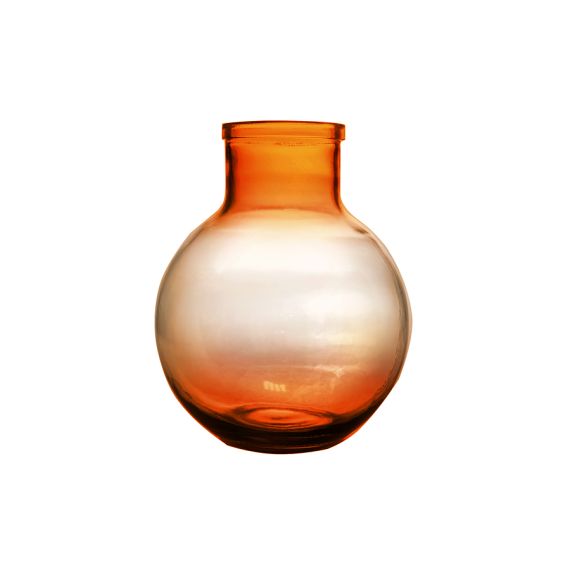 Ваза для цветов, 31 см Aran, оранжевая с градиентом, San Miguel