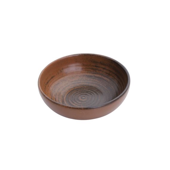 Салатник полуглубокий 10 см, Lykke Коричневый, Porland