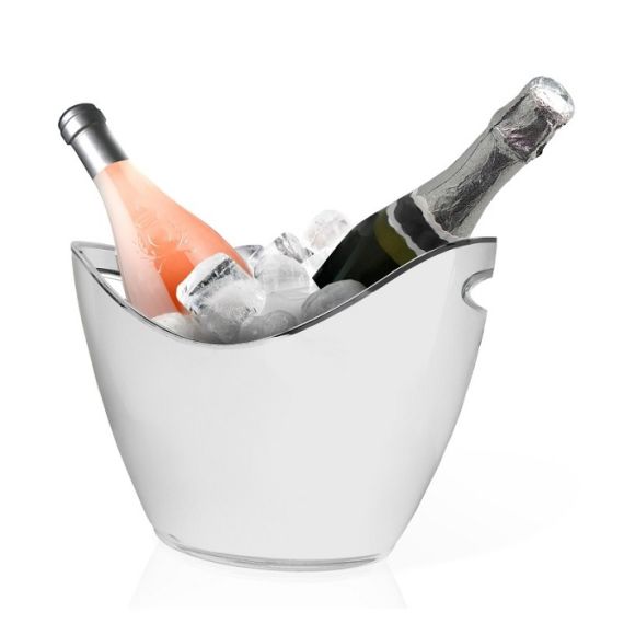 Ведро для шампанского с ручками для 2-х бутылок, 2,7 л, 270*200/160*115  мм, h=205 мм, пластик, Vin Bouquet