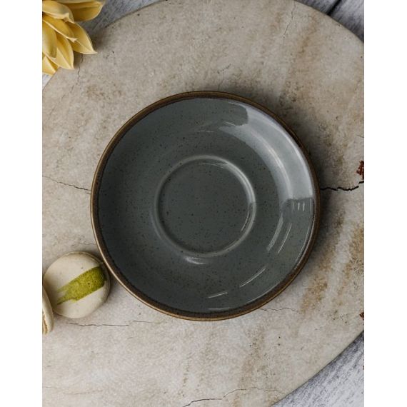 Блюдце 16 см, Seasons Темно-серый, Porland