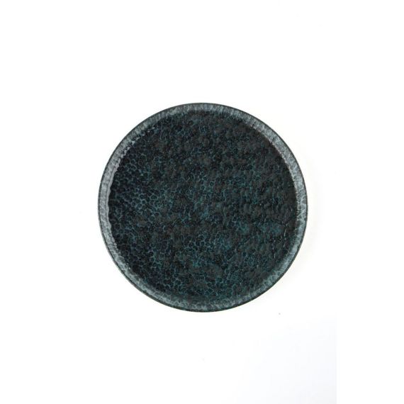 Тарелка с бортом 18см, цвет черный, MOSS, Porland