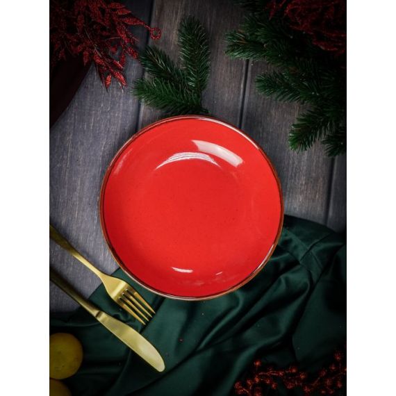 Тарелка глубокая 21 см безбортовая, Seasons Красный, Porland
