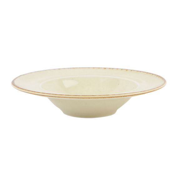 Тарелка глубокая 26 см с полями, Seasons Желтый, Porland