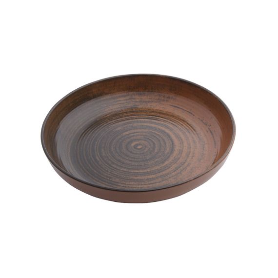 Салатник полуглубокий 22 см, Lykke Коричневый, Porland