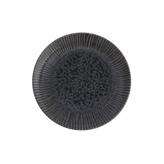 Тарелка мелкая 25 см, без борта, IRIS GREY, Porland