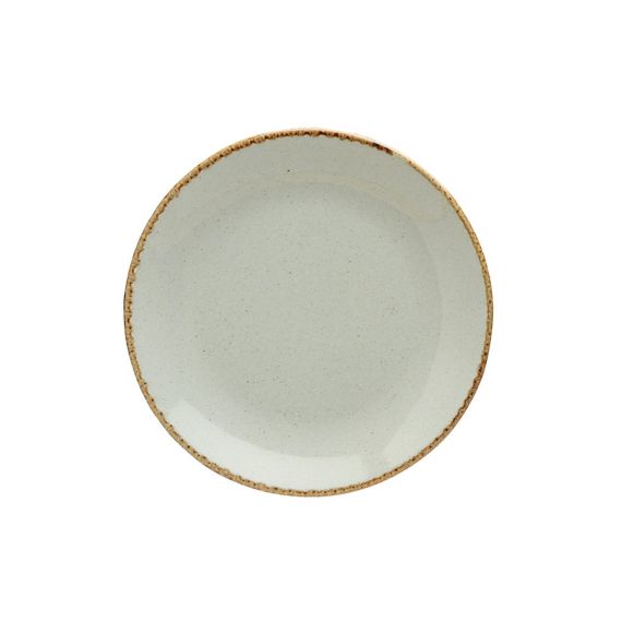 Тарелка 24 см безбортовая, Seasons Серый, Porland