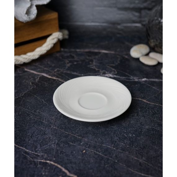 Блюдце 11 см, цвет белый для кофейной чаши, STORM, Porland