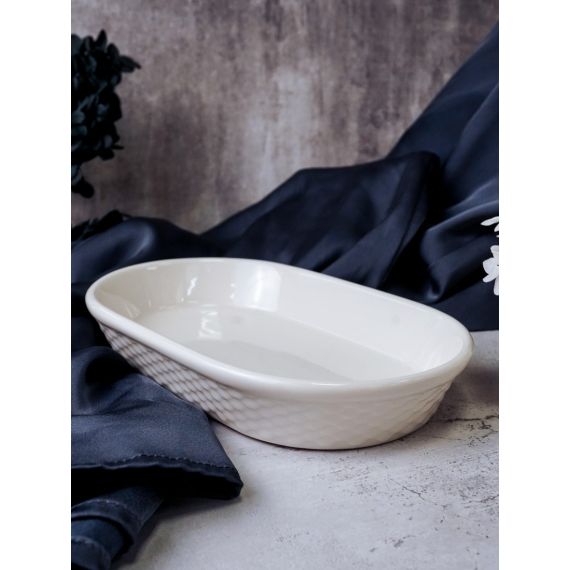 Салатник овальный 19 см, цвет белый, ALUMILITE AQUA, Porland