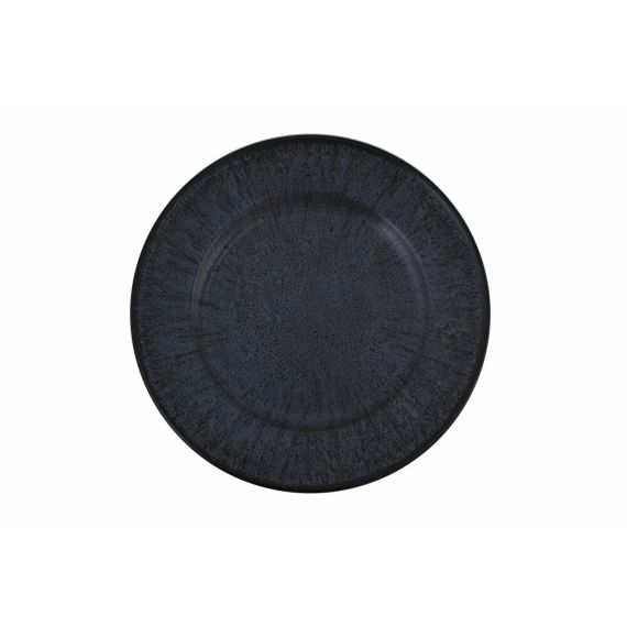 Тарелка плоская с римом, 32 см, темно-серый, SCATTER, Porland