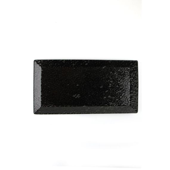 Тарелка прямоугольная 32см, чёрный, BLACK MOSS, Porland