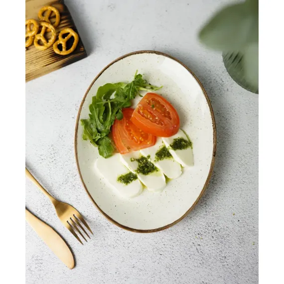 Блюдо овальное 36х27 см, Seasons Бежевый, Porland