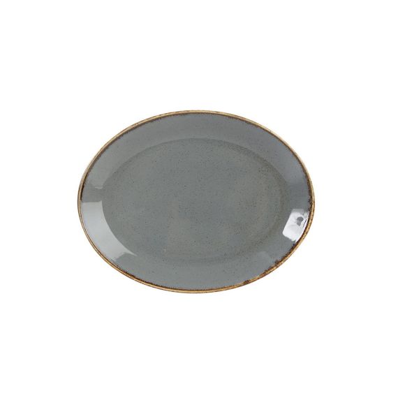 Блюдо овальное 36х27 см, Seasons Темно-серый, Porland