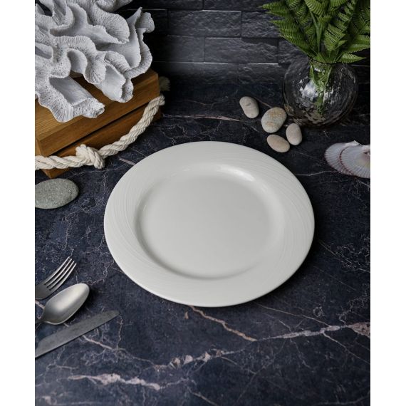 Тарелка 27 см, цвет белый, STORM, Porland