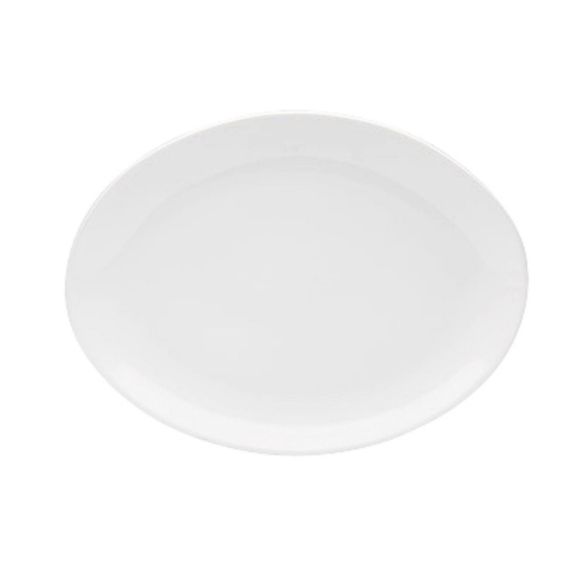 Тарелка овальная без рима 31см, цвет белый, SOLEY, Porland