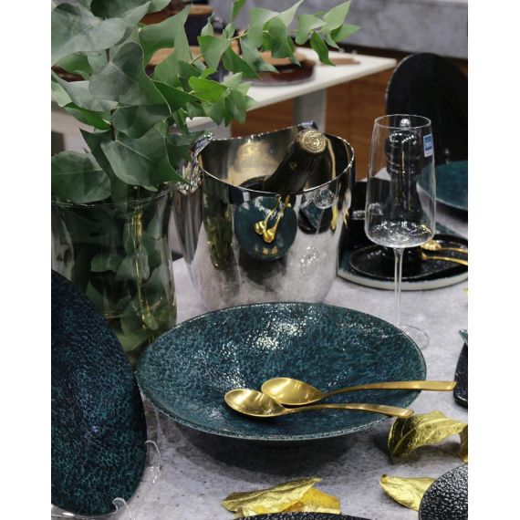 Тарелка овальная 32см, цвет черный, MOSS, Porland