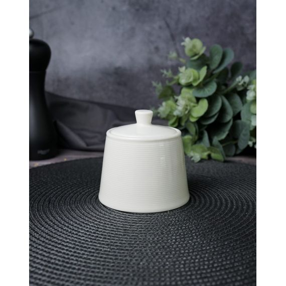 Сахарница с крышкой 220 мл, d 9,5 см h 9 см, LINE, Porland