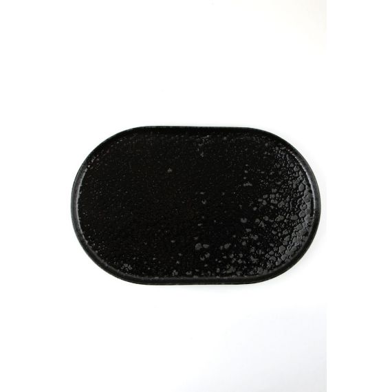 Тарелка овальная 32см, чёрный, BLACK MOSS, Porland