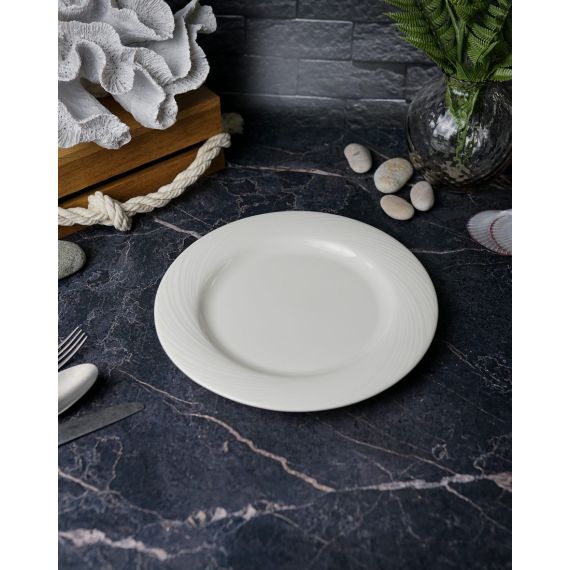 Тарелка 23 см, цвет белый, STORM, Porland