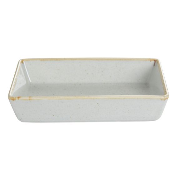 Блюдо прямоугольное 16х10 см h 4 см, Seasons Серый, Porland