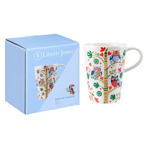 Кружка Owl из коллекции Birds of Paradise в подарочной упаковке, 350 мл, Liberty Jones