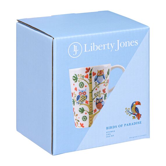 Кружка Owl из коллекции Birds of Paradise в подарочной упаковке, 350 мл, Liberty Jones, изображение 9
