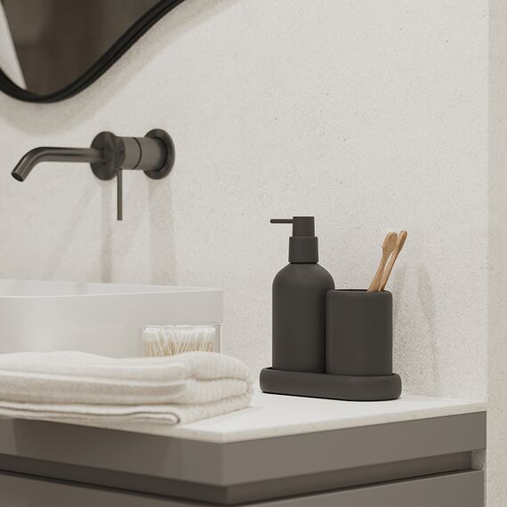 Стакан для зубных щеток Slim, черный, Bergenson Bjorn Bath, изображение 3