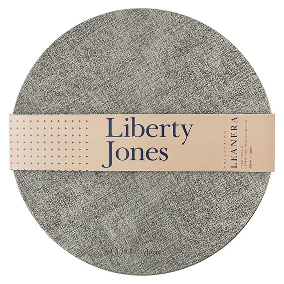 Набор из 2-х сервировочных салфеток Leanera, ?35 см, серые, Liberty Jones, изображение 12