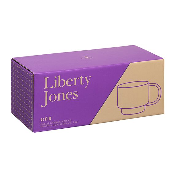 Набор кружек Orb, 400 мл, прозрачные/зеленые, 2 шт., Liberty Jones, изображение 10