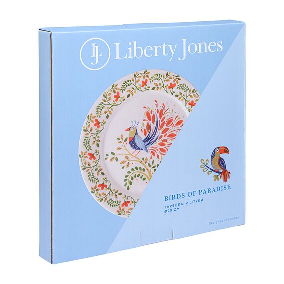 Набор тарелок Toucan из коллекции Birds of Paradise в подарочной упаковке, ?28 см, 2 шт., Liberty Jones, изображение 9